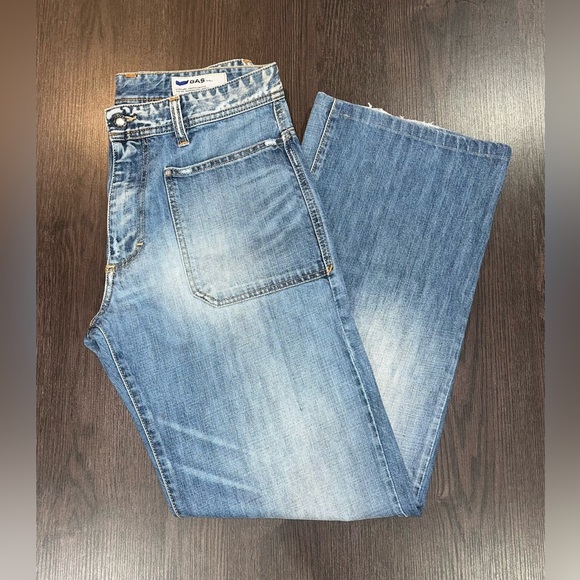 Vintage GAS Wide Leg Jeans low rise - Picture 2 of 3